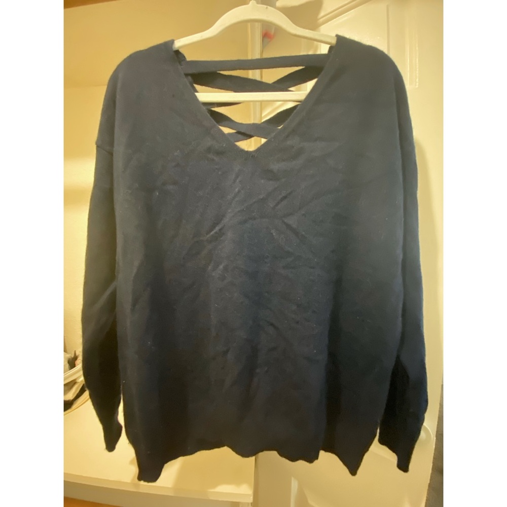Laced Back Cashmere Sweater